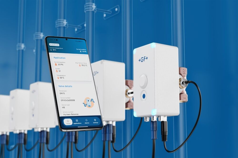 Hygiene: durch die Einstellung von Temperaturen grösser als oder gleich 55 °C verhindert Hycleen Balance das Wachstum und die Vermehrung von Legionellen.